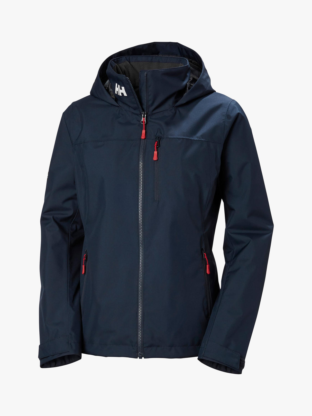 NEW Helly Hansen Women's Crew Hooded Mid-Layer Hooded Sailing Jacket - Navy- S