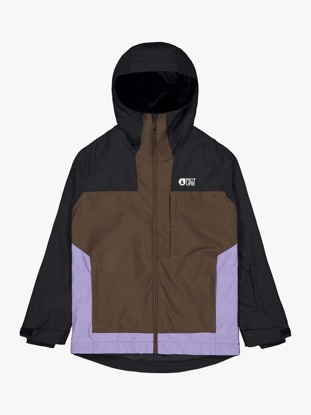 Picture Women's Seakrest Colour Block Hooded Ski Jacket - Black/Chicory - M