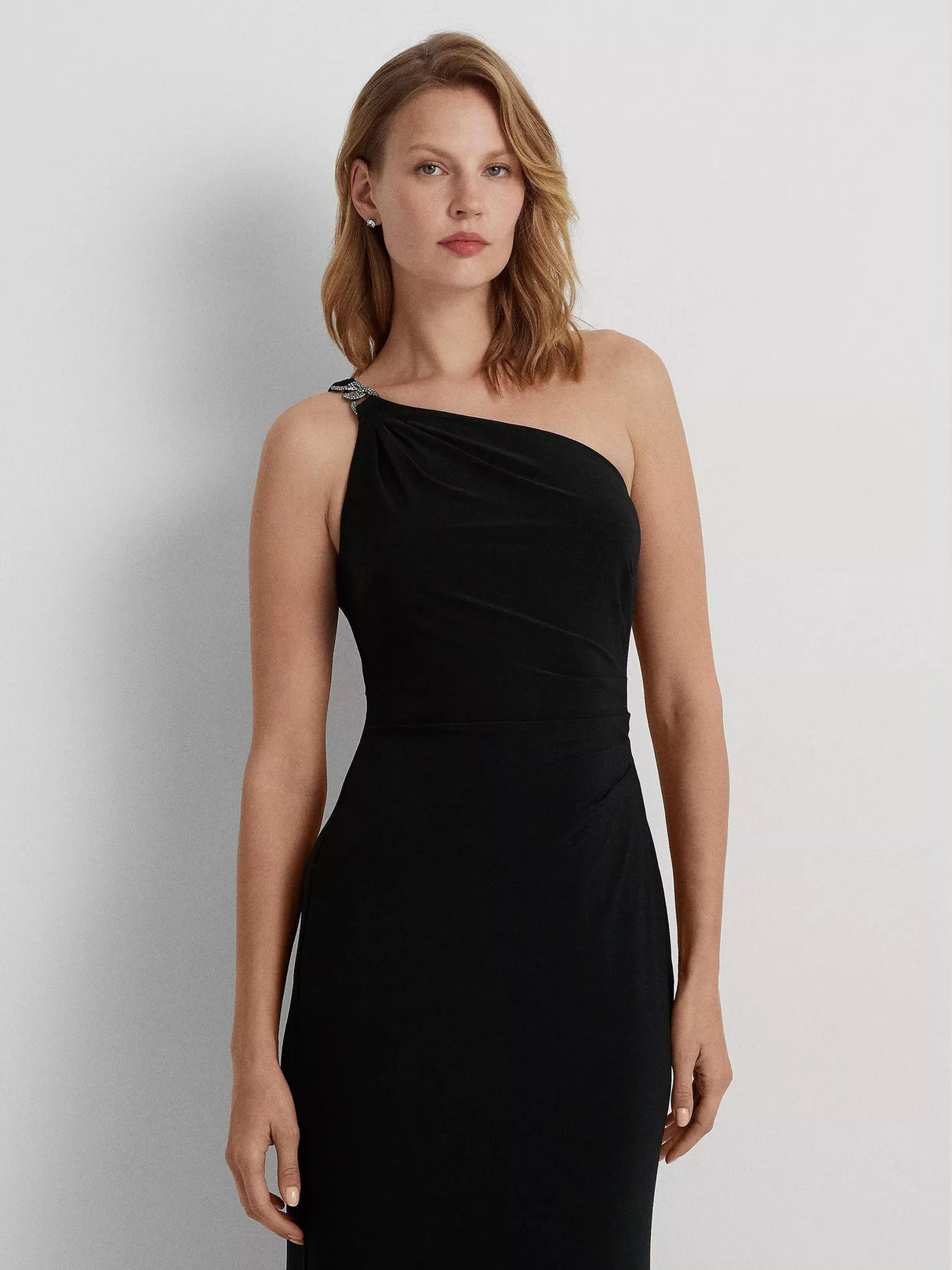 Ralph Lauren Women's Belina Sleeveless Asymmetric Maxi Dress - Black - 14