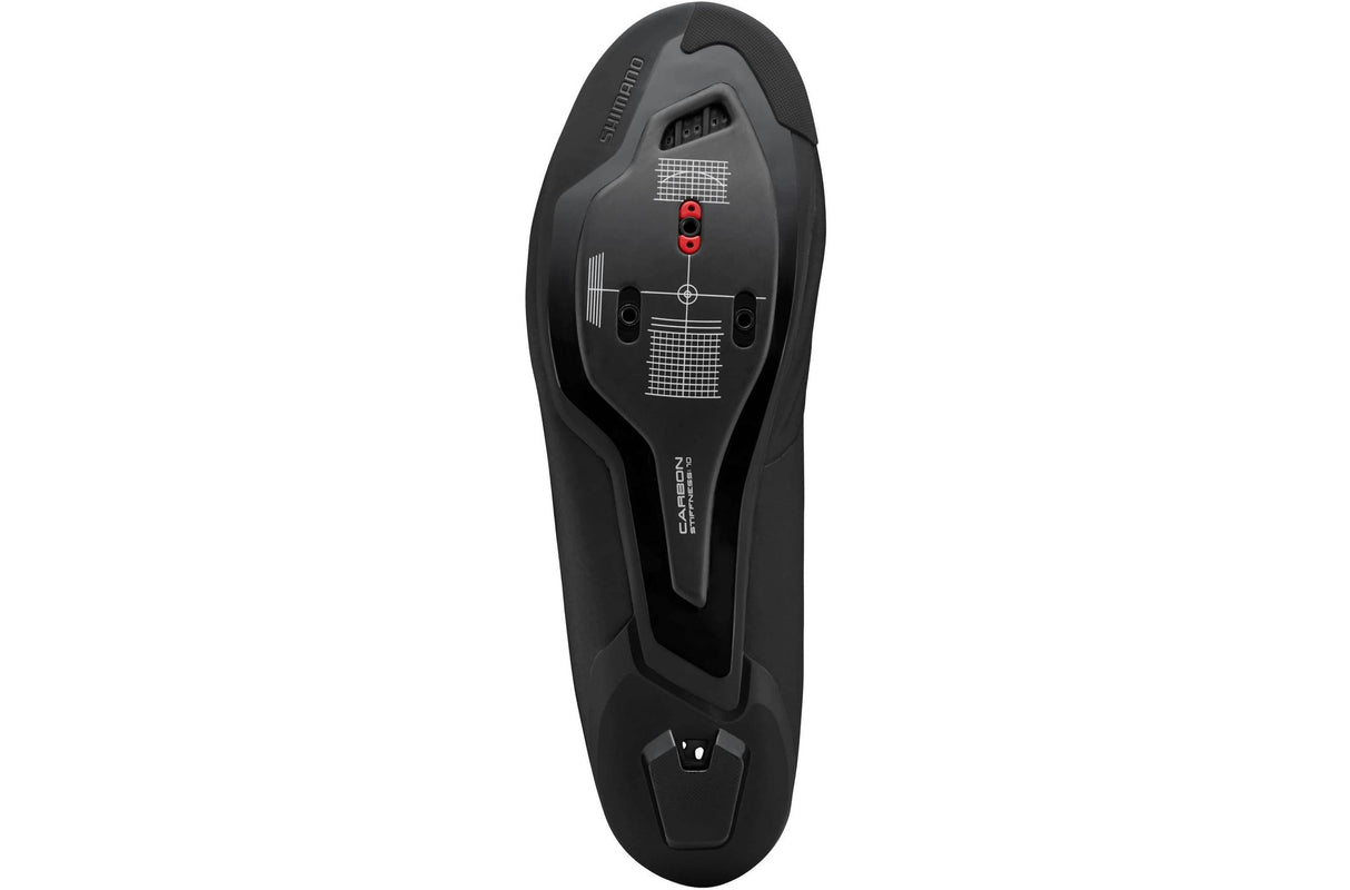 Shimano RC703 Men's SPD-SL Dual BAO Carbon Sole Road Shoes - Black - EU 43