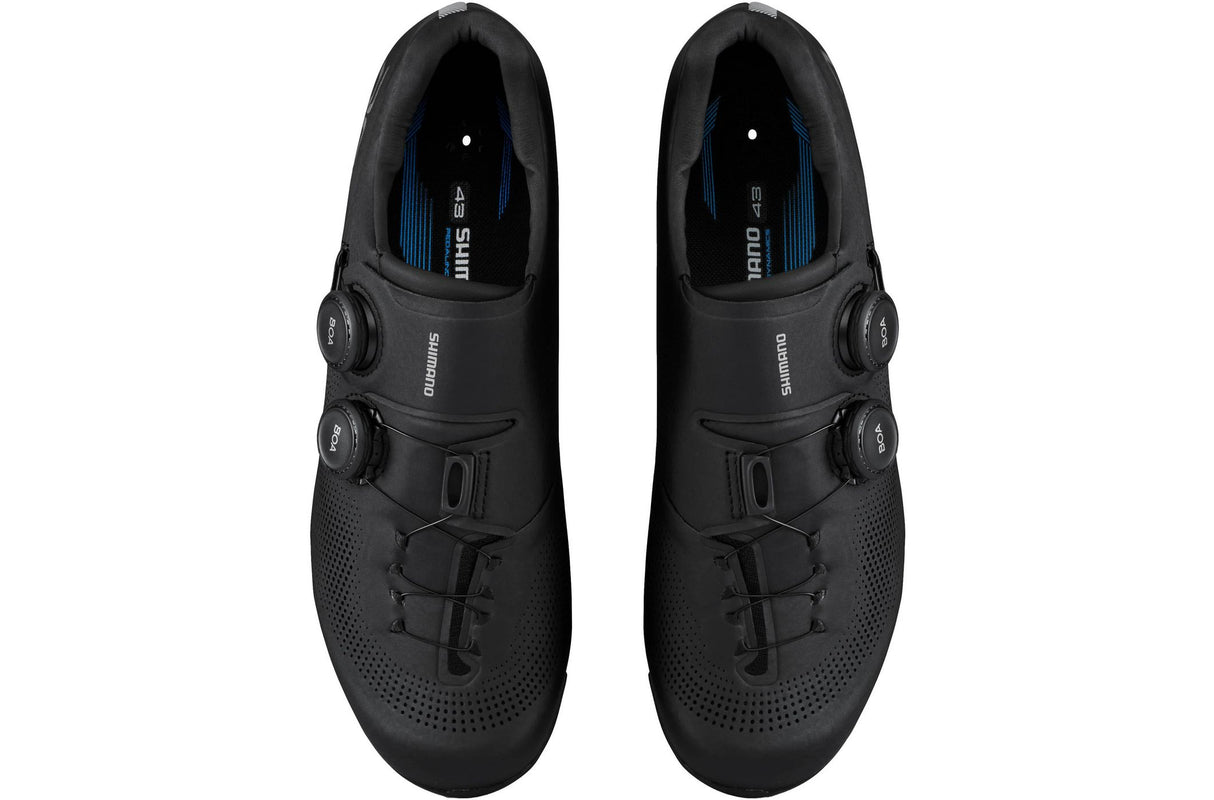 Shimano RC703 Men's SPD-SL Dual BAO Carbon Sole Road Shoes - Black - EU 43