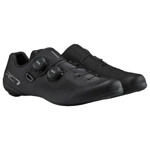 Shimano RC703 Men's SPD-SL Dual BAO Carbon Sole Road Shoes - Black - EU 43
