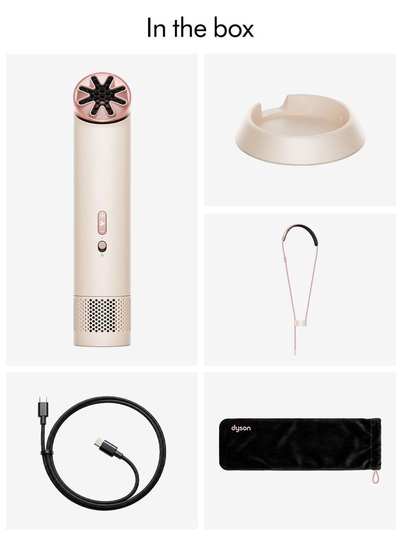 Dyson HushJet Bladeless 6- Speed Handheld 3-in-1 Mini cooling Fan - Blush