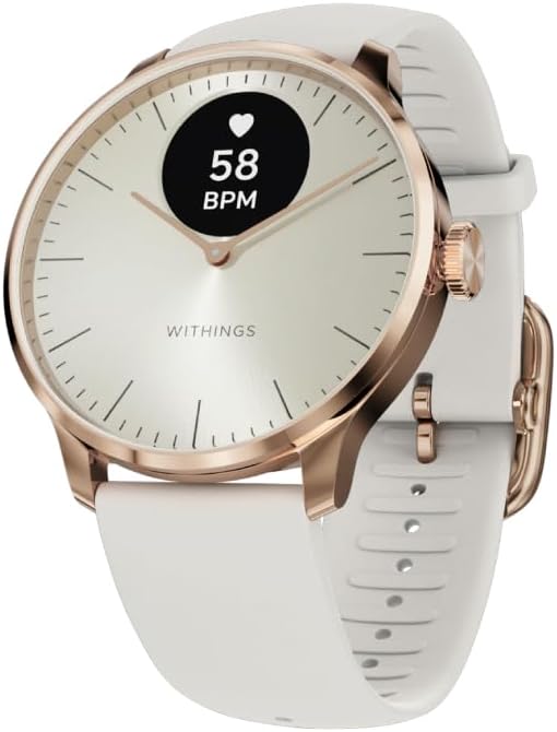 Withings ScanWatch Light 37mm GPS Activity Tracker Smartwatch - Rose Gold