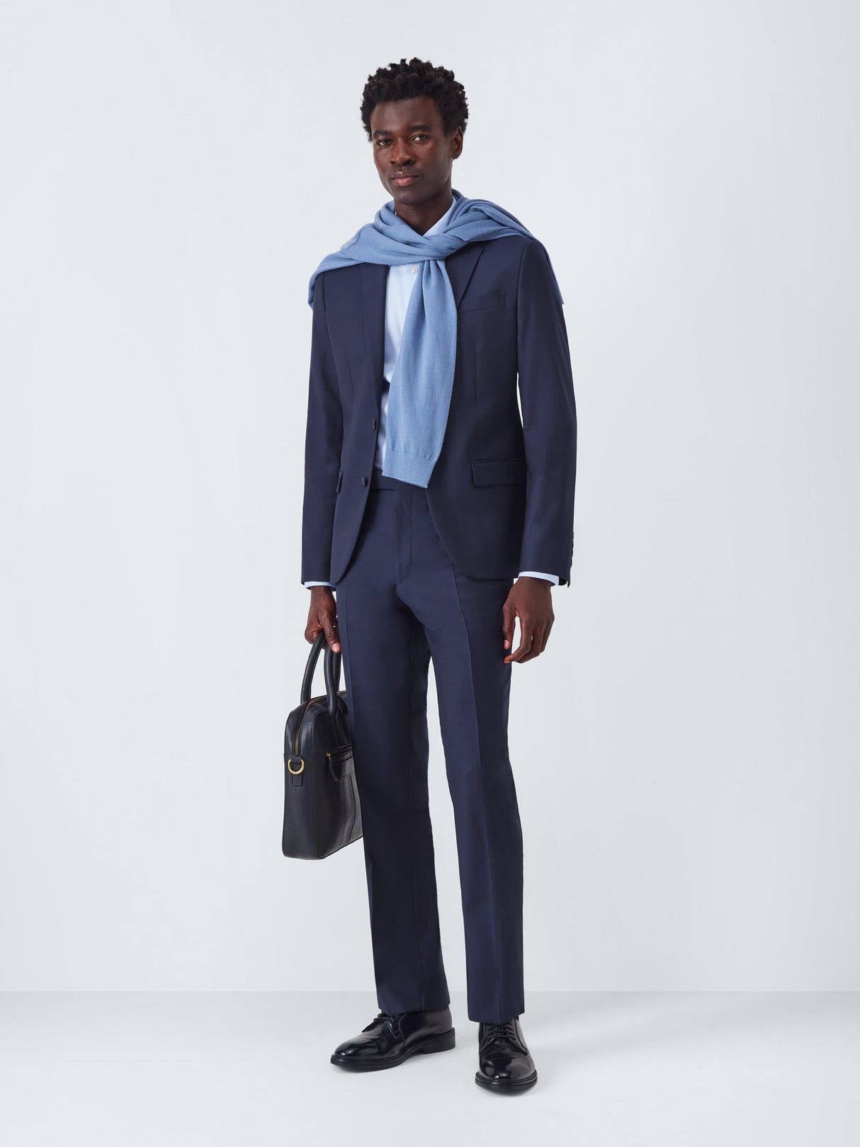 John Lewis Slim Fit Pure Wool Blend Lined Slim Men's Suit Jacket - Navy 40R