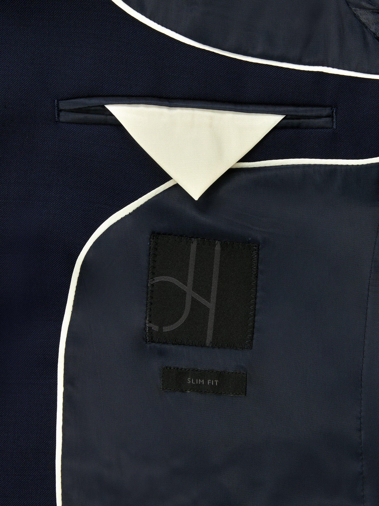 John Lewis Slim Fit Pure Wool Blend Lined Slim Men's Suit Jacket - Navy 40R