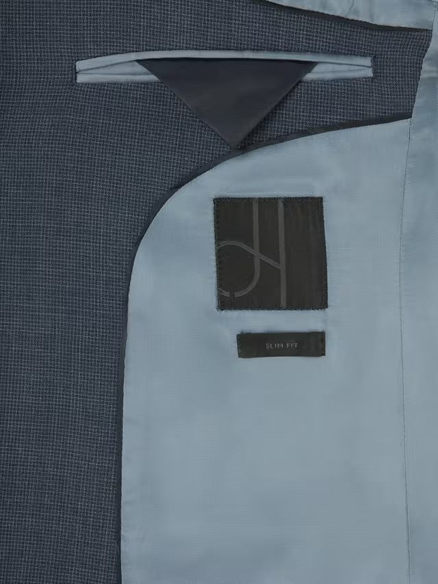 John Lewis Mens Single Breasted Slim Fit Wool Blend Suit Jacket - Navy - 42R