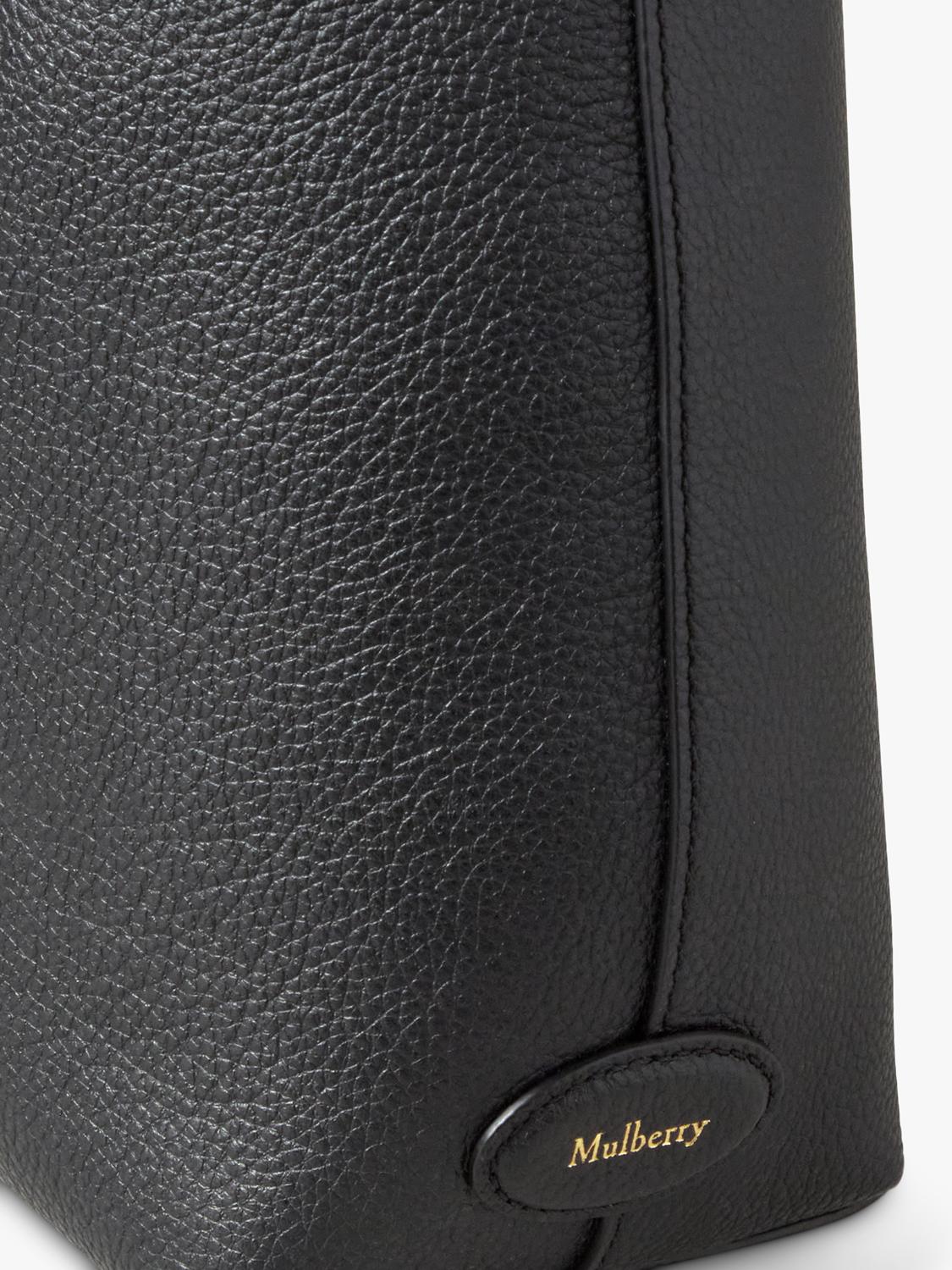 Mulberry Eliza Plain Large Classic Grain Leather Women's Shoulder Bag Black