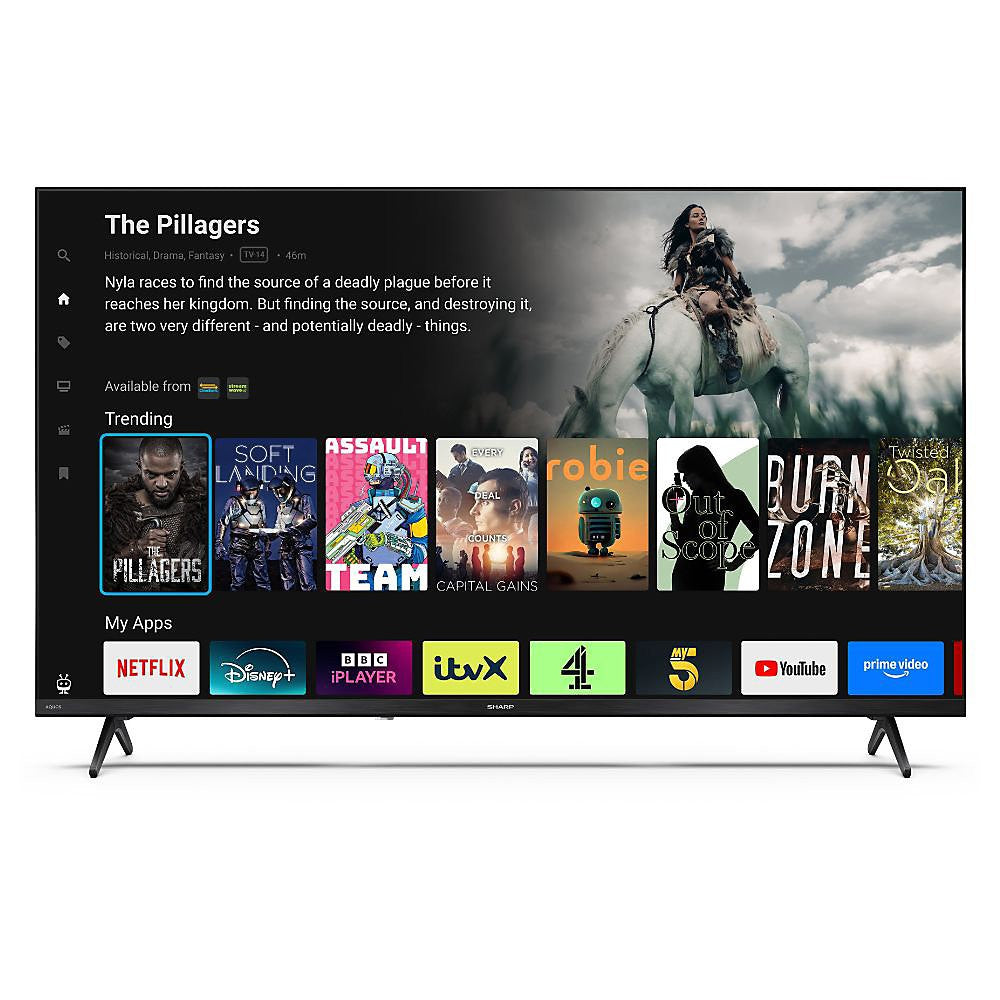 SHARP AQUOS 40HE2245K Frameless Full HD TiVo 40'' Smart LED TV - Black