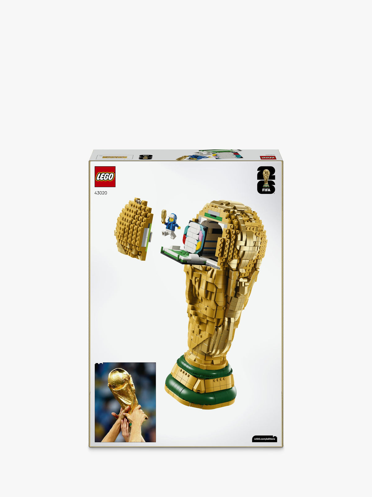 LEGO Editions 43020 FIFA World Cup Official Trophy Model Kit 2842 Piece Set