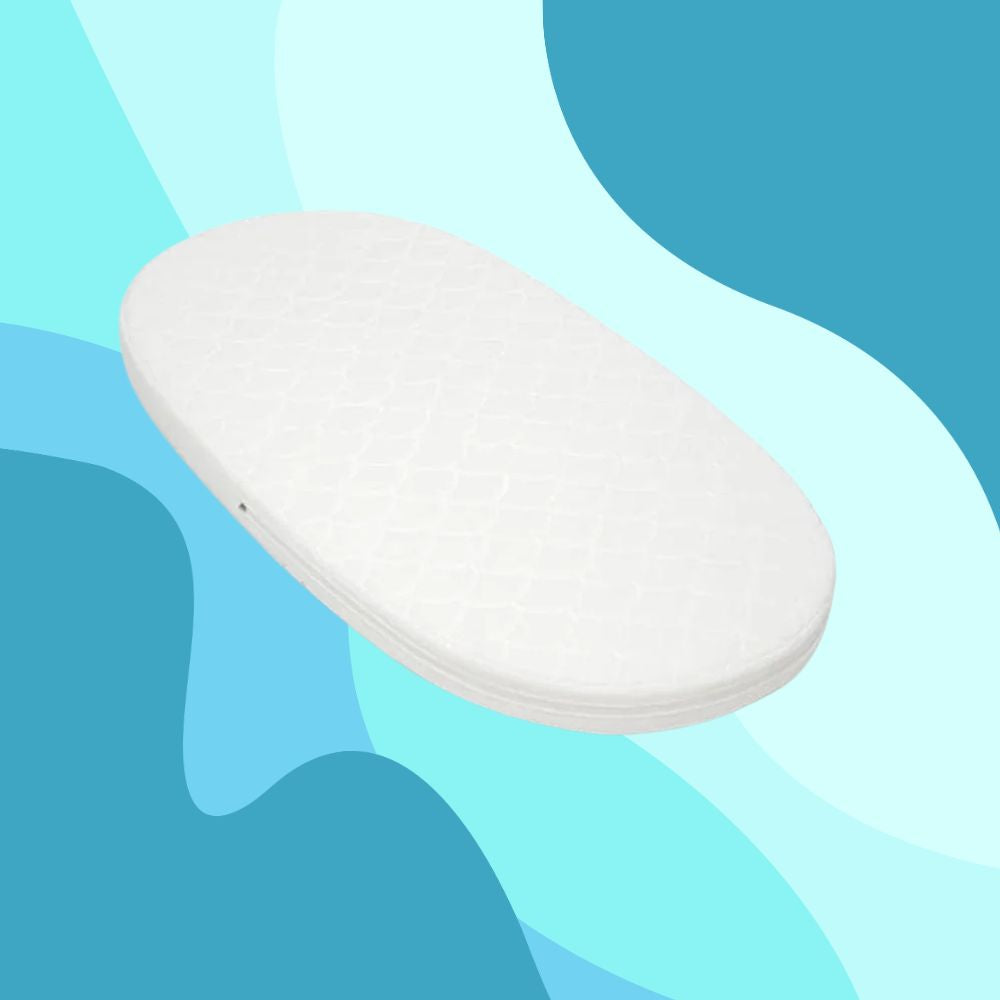 Stokke Sleepi V3 Oval Breathable Baby Crib Mattress 72 x 139cm - White