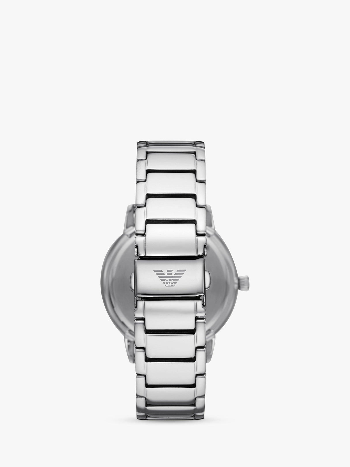 Emporio Armani AR11310 43mm Men's Date Bracelet Strap Watch Silver/Black
