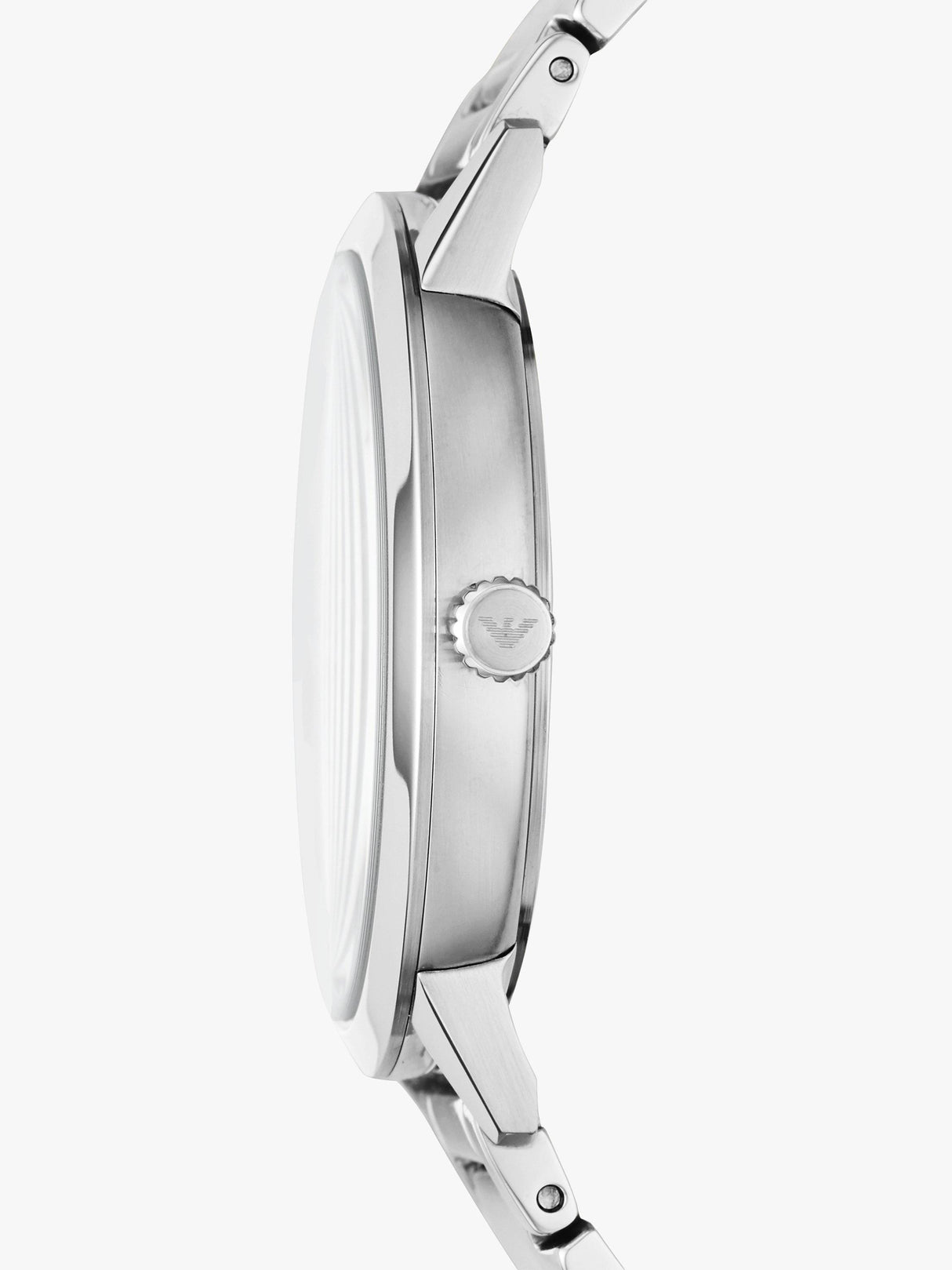 Emporio Armani AR11310 43mm Men's Date Bracelet Strap Watch Silver/Black