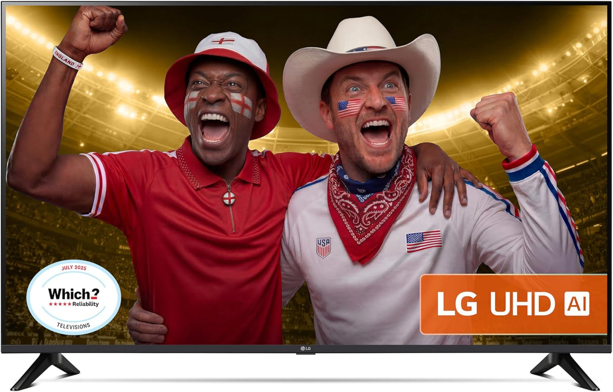 LG 43UA73006LA UA73 43in 4K Ultra HD HDR Smart LED TV webOS 2025 - Black