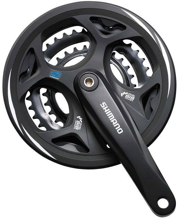 Shimano FC-M311 Altus Square Taper 7/8S 170mm 48/38/28T Chainset - Black