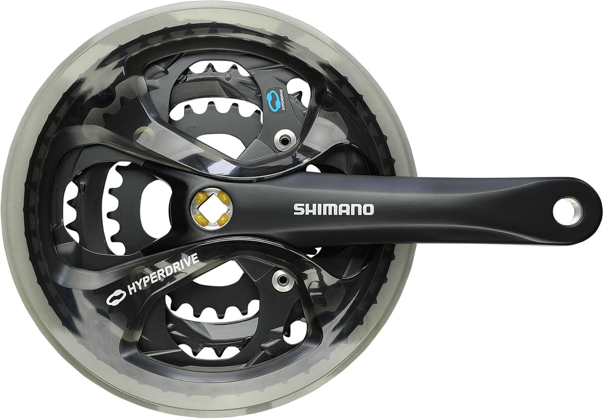 Shimano FC-M361 8 Speed 28/38/48T - 175mm 4-Bolt Tapered Chainset - Black