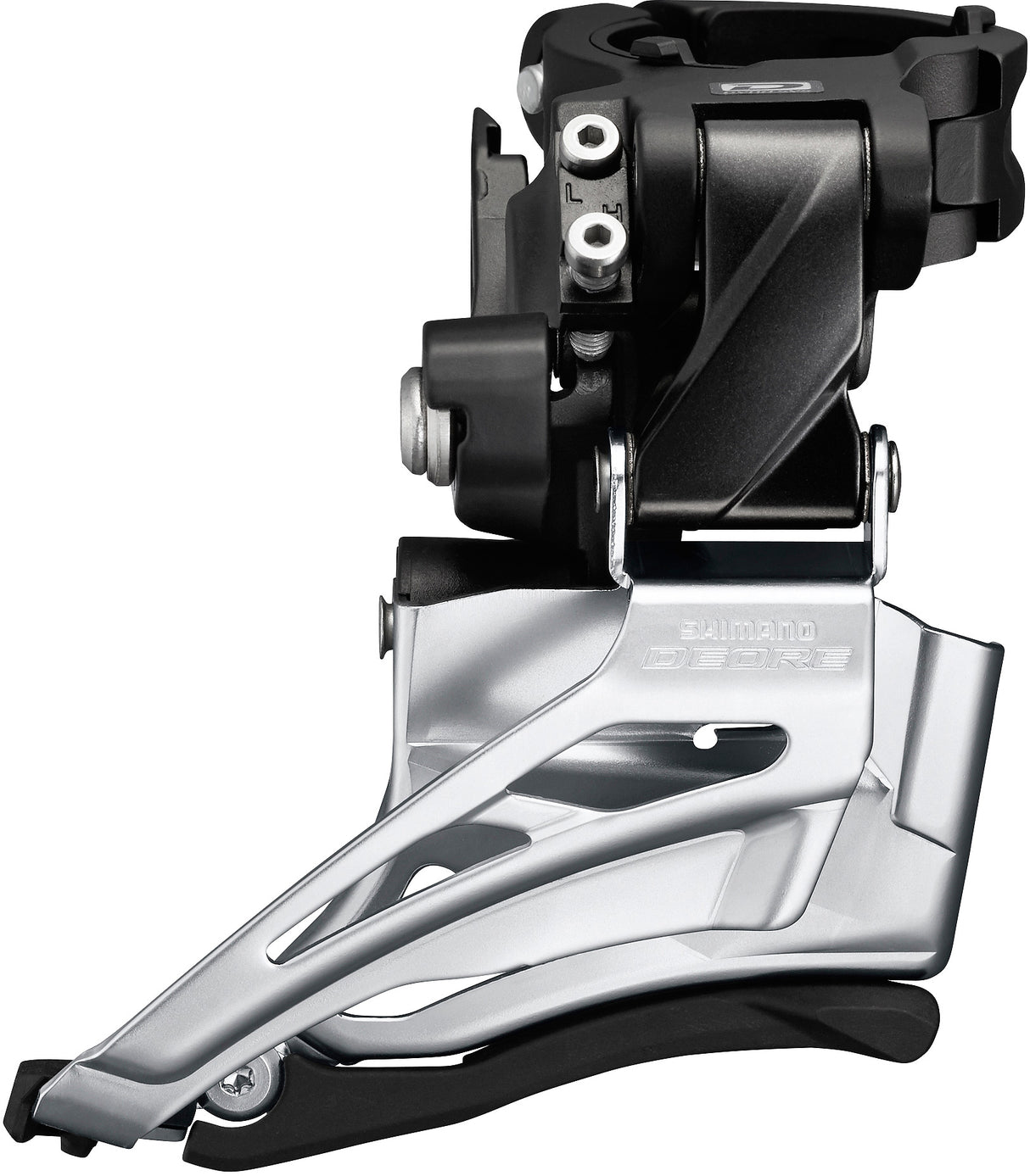 Deore FD-M6025-H 2x10 Front Derailleur High Clamp Down Swing Dual Pull Black
