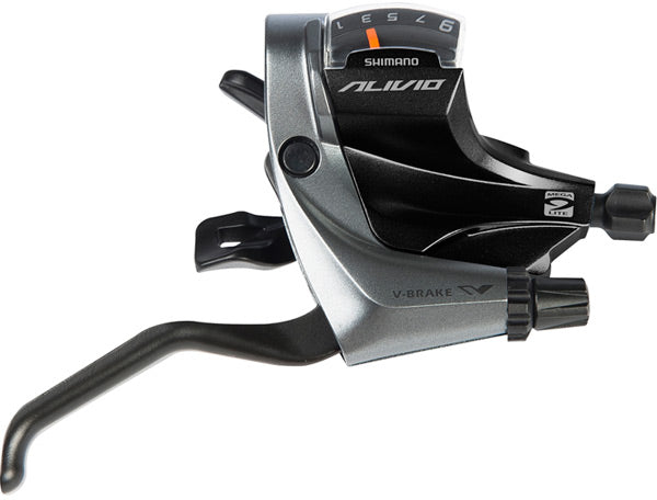 Shimano Alivio ST-M4000-L Left Hand 3-speed Shift/Brake Lever - Black/Silver