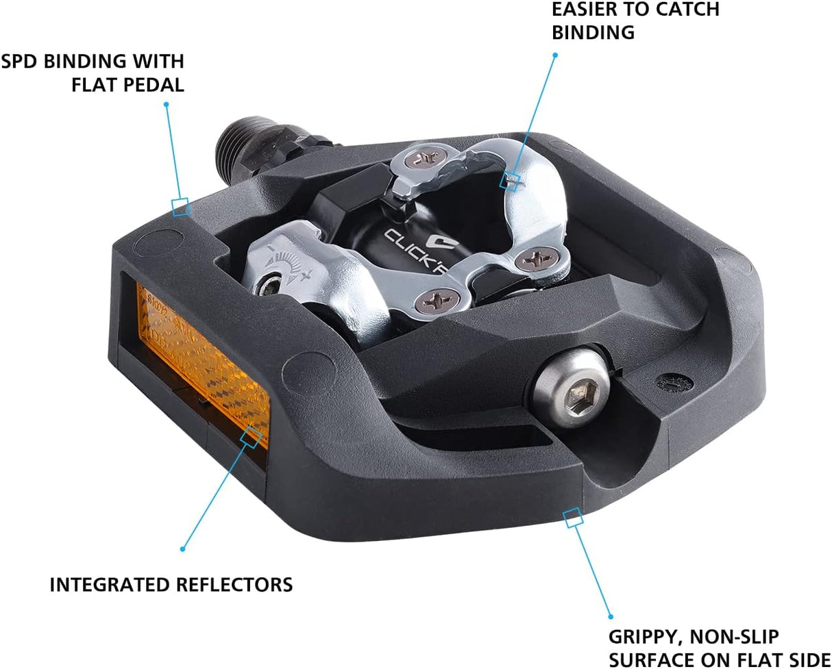 Shimano Pedals PD-T421 Click'R Long-Lasting Pedal Pop Up Mechanism - Black