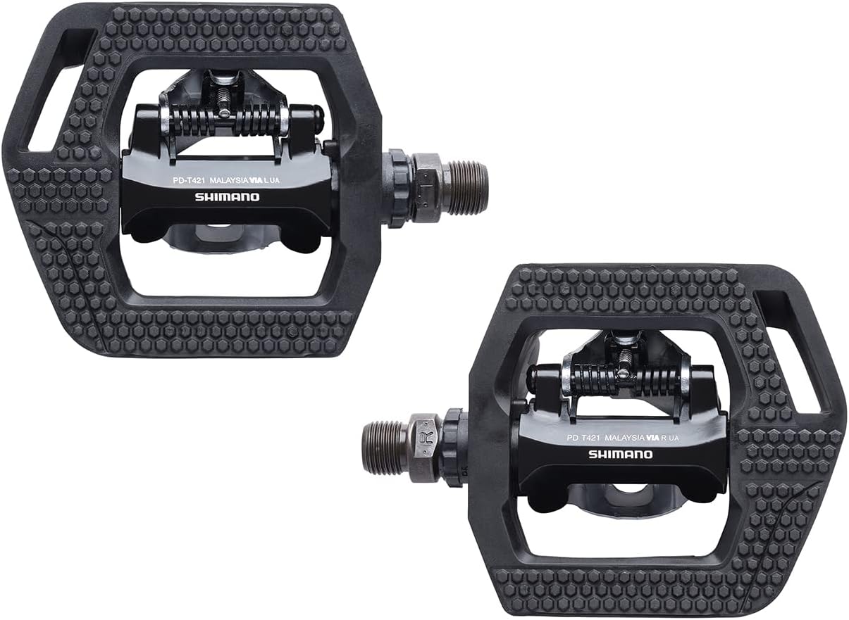 Shimano Pedals PD-T421 Click'R Long-Lasting Pedal Pop Up Mechanism - Black