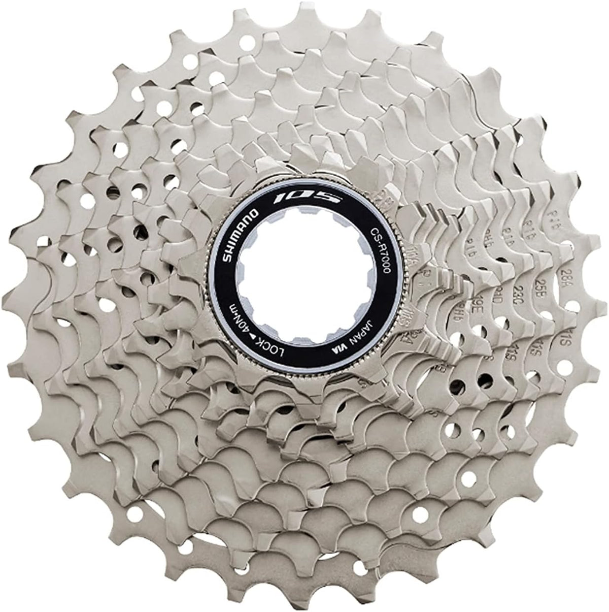 Shimano 105 CS-R7000 11-speed Steel Cassette 12-25T - Silver