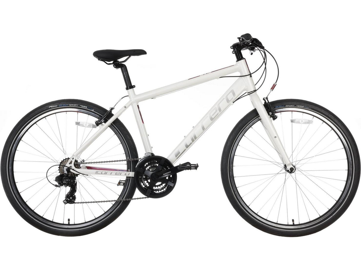 Carrera Axle Women's Lightweight 21-Speed Hybrid Bike - Large 20" - White A