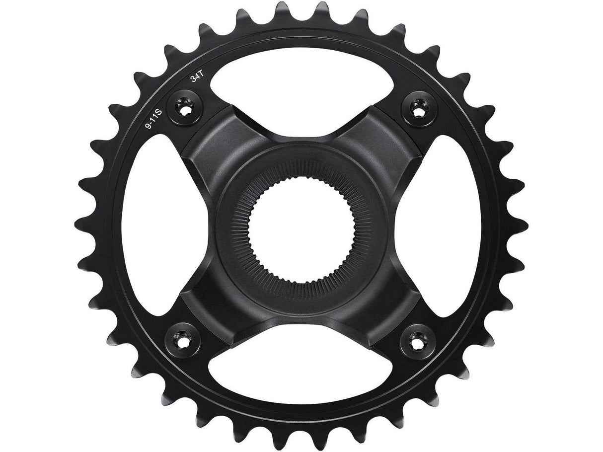 Shimano SM-CRE70 11/10/9 Speed Single Chainring 34T 55mm Chain Line - Black