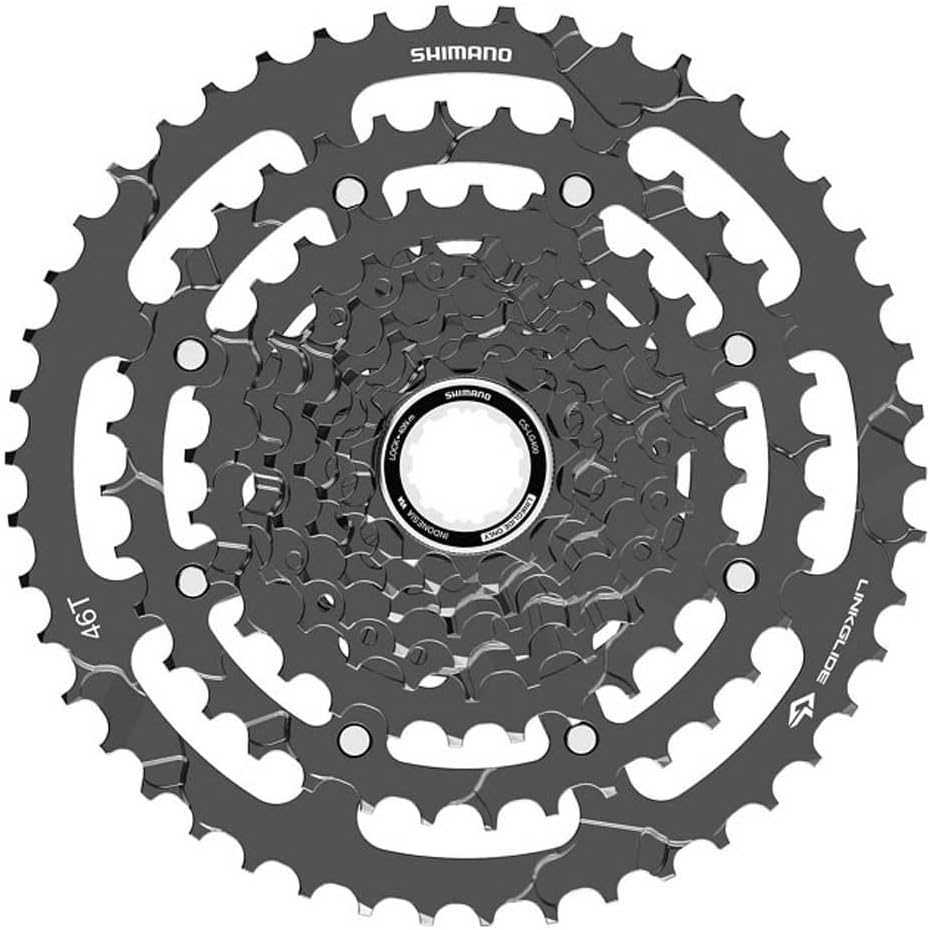 Shimano Cues CS-LG400 9 Speed 2-way Shifting Cassette 11-46T - Black