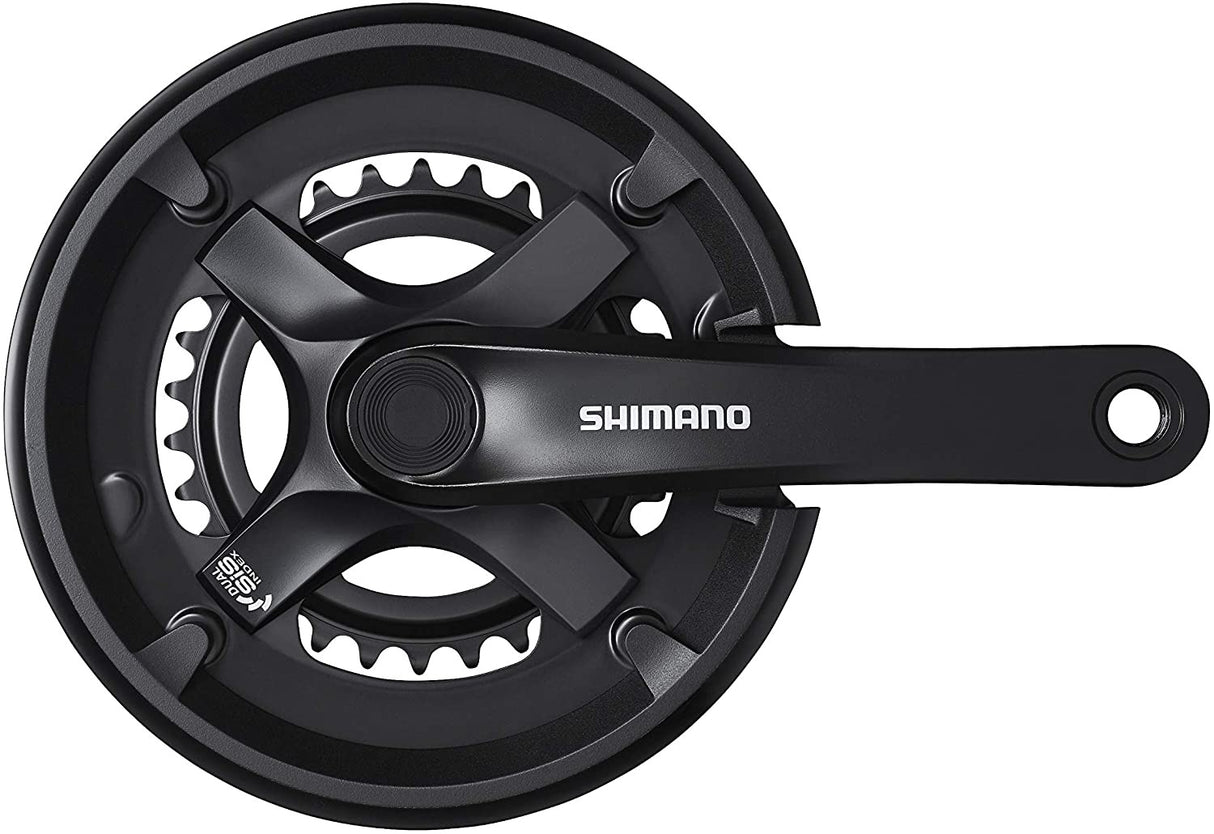 Shimano C-TY501 Chainset 46/30 Double 7/8-Speed 170mm with Chainguard