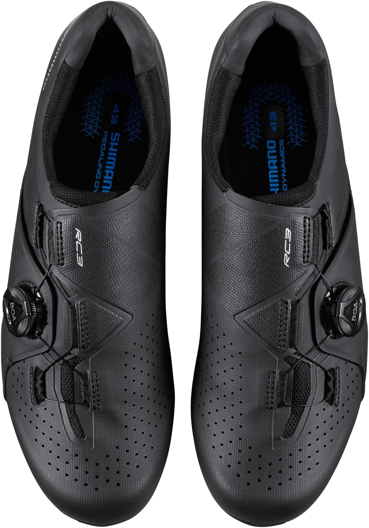Shimano RC3 SH-RC300 Mens Synthetic Road Cycling Shoes - Black - Size 45