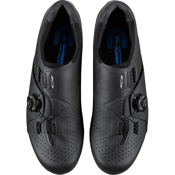 Shimano RC300 Mens Synthetic BOA Dial Road Bike Cycling Shoes Black Size 41