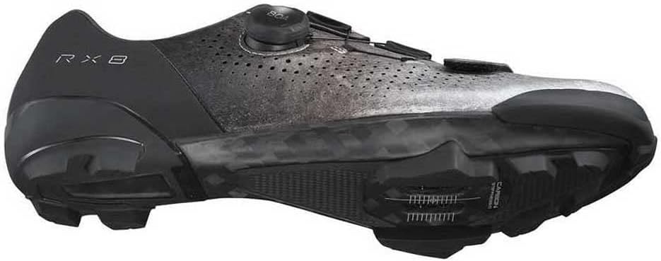 Shimano RX8 (RX801) Unisex Adult Cycling Shoes - Silver/Black - Size 42 EU