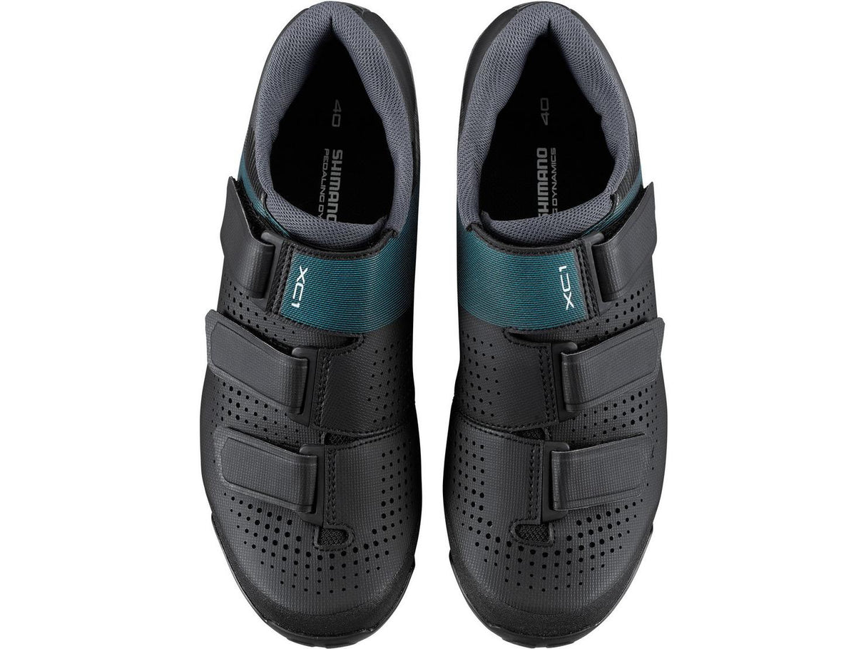 Shimano XC100 Synthetic Leather Women's Road Cycling Shoes Black - Size 38