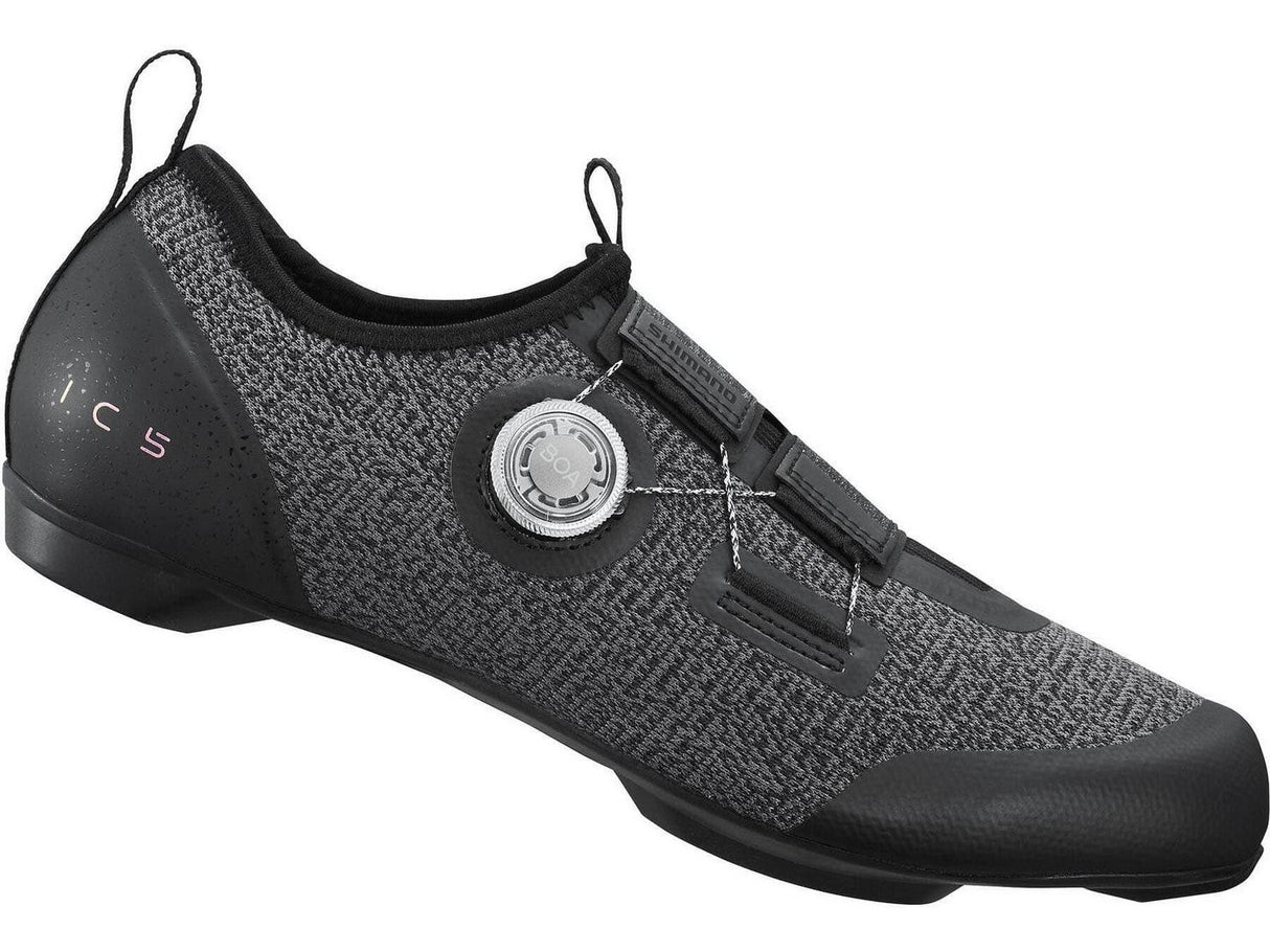 Shimano IC5 Mens Synthetic BOA L6 Dial Bike Cycling Shoes - Black - Size 43