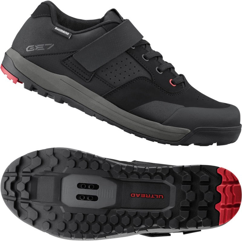 Shimano GE700 Men's MTB Gravity Enduro Training Cycling Shoes - Black EU 43
