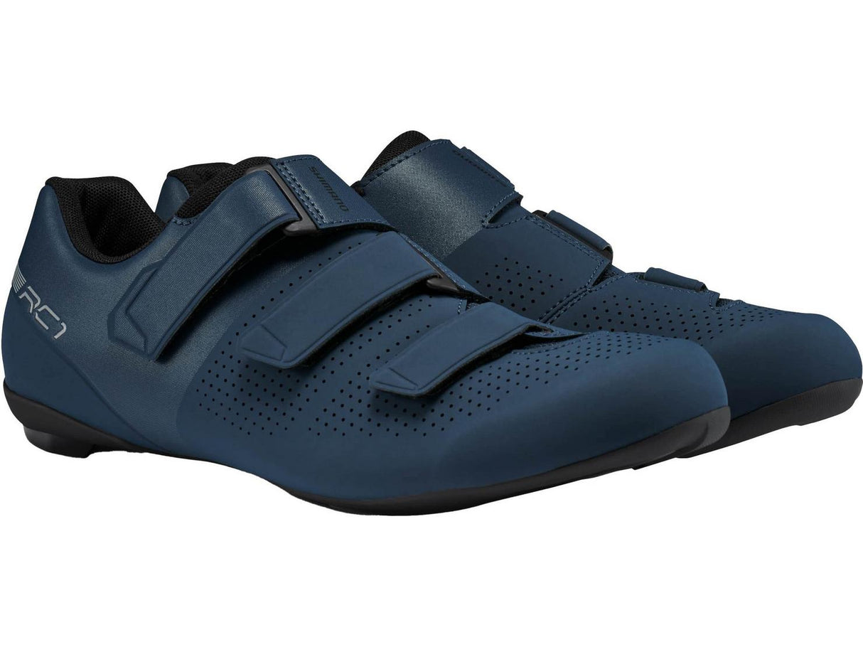 Shimano RC102 Mens Synthetic Straps Fastening Road Cycling Shoes Size 47 Navy