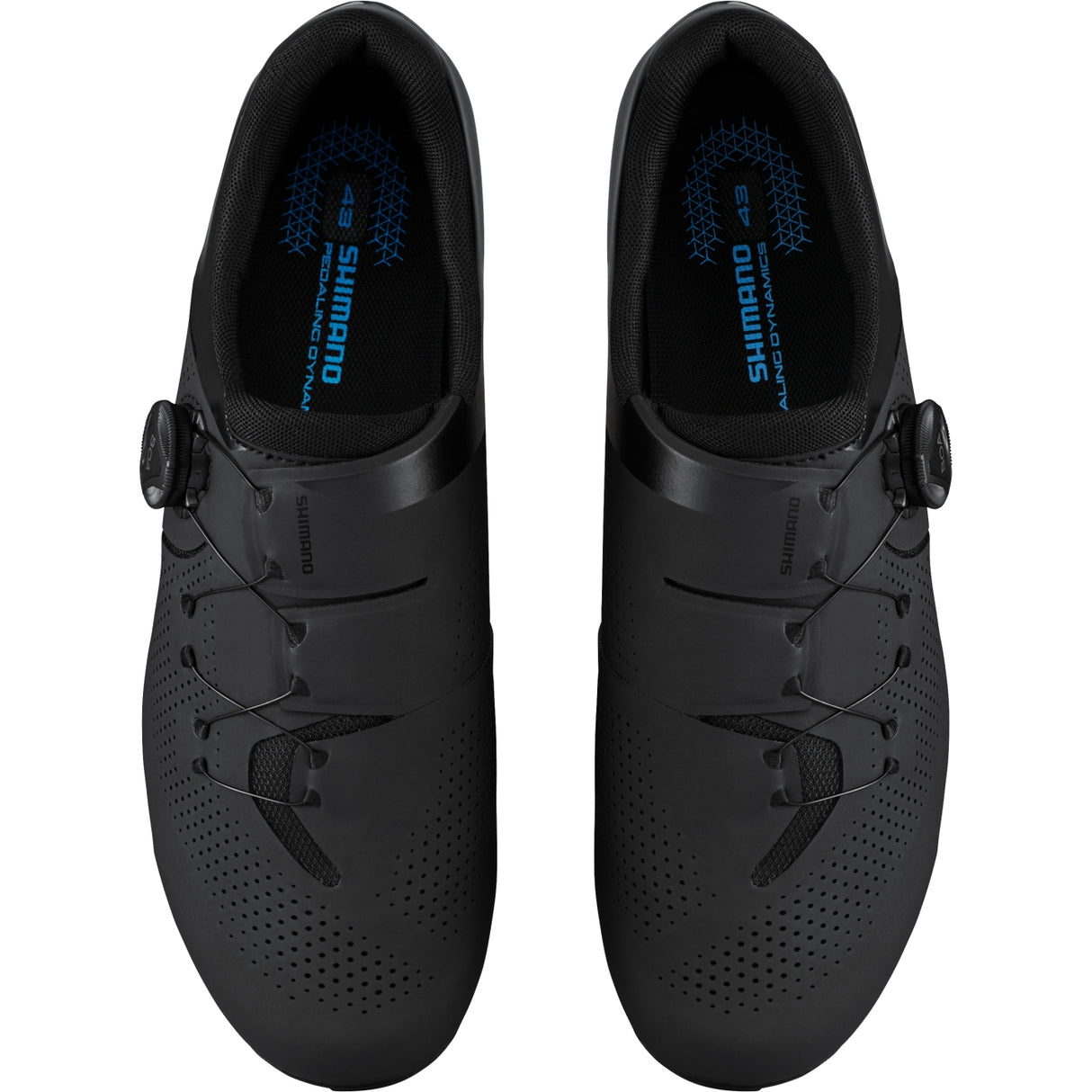 Shimano SH-RC302 Men Synthetic BOA Closure Road Cycling Shoes Size 42 Black