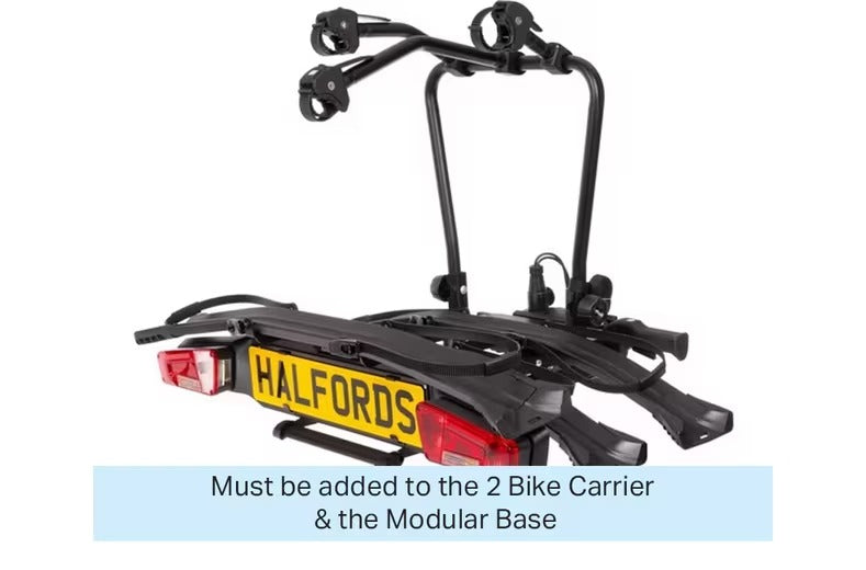 Halfords Advanced 464011 Mix & Match Modular 3rd Bike Adapter Rack - Black