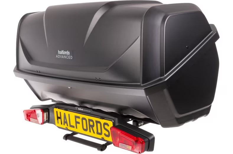 Halfords Advanced Modular Rear Box 340L Towbar Car Carrier Storage - Grey