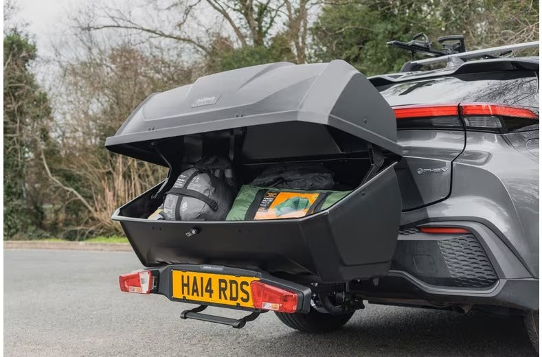 Halfords Advanced Modular Rear Box 340L Towbar Car Carrier Storage - Grey