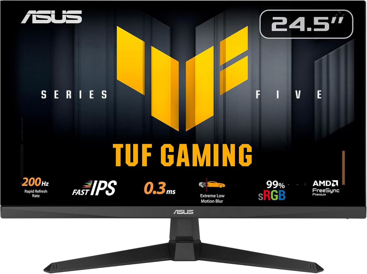 ASUS TUF VG259Q5A 24.5" Fast IPS Full HD 200Hz 0.3ms Gaming Monitor - Black