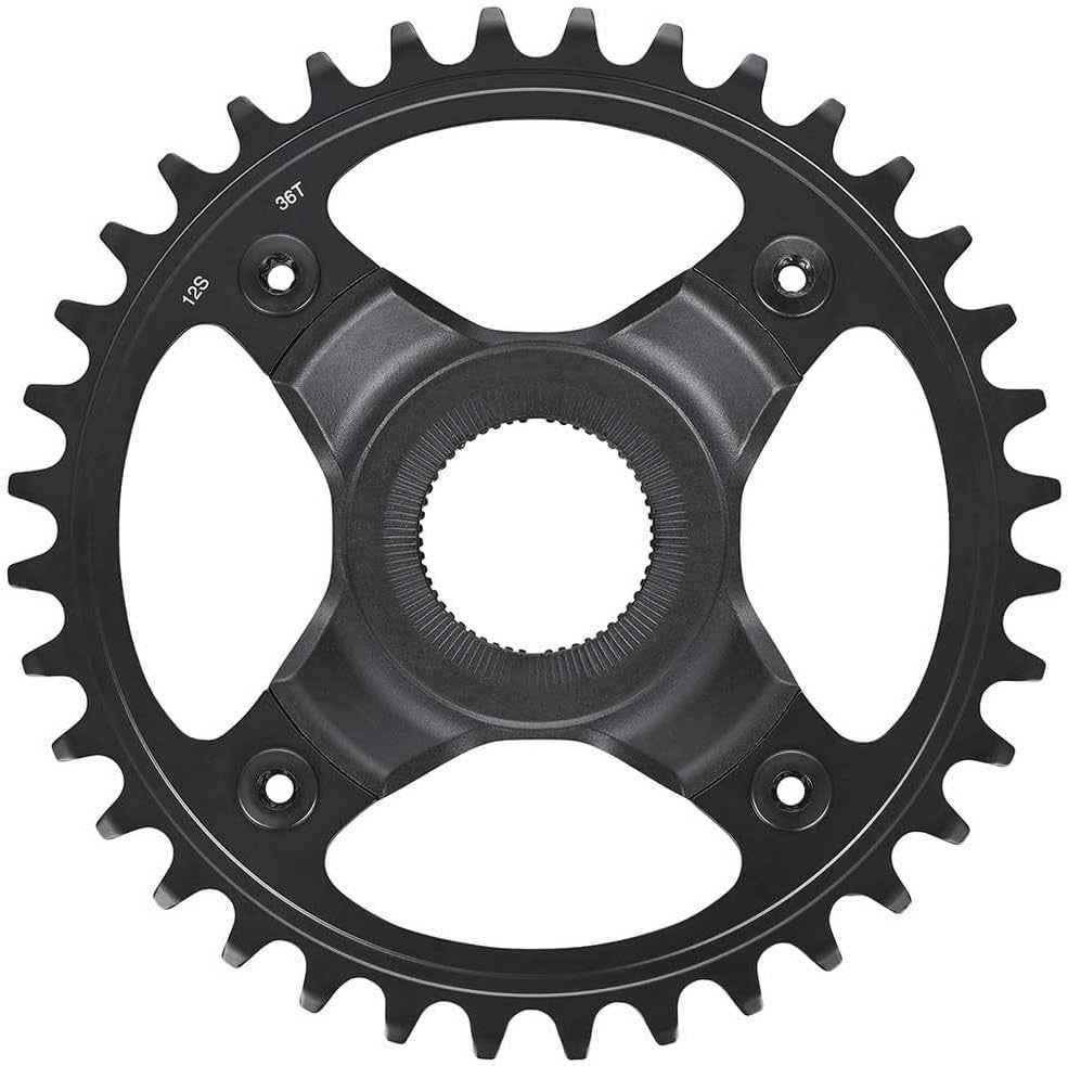 Shimano Steps Bike Parts SM-CRE70-12-B 12-Speed Chainring 36T 53mm - Black