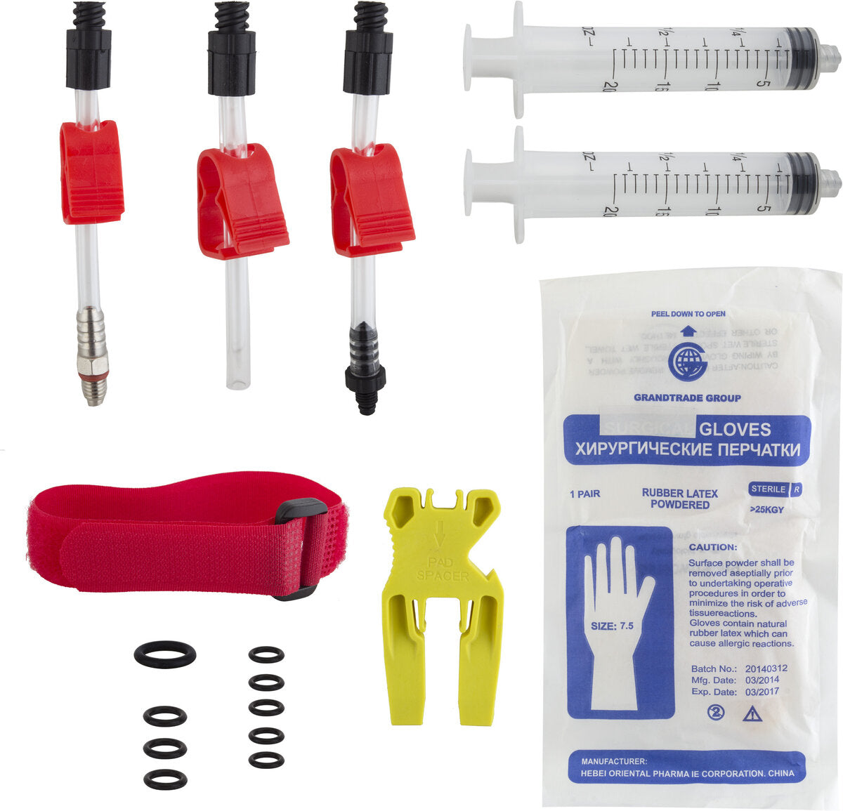 Clarks SHI-BLEED Shimano Hydraulic Disc Brake Bleed Kit Lock Syringes White