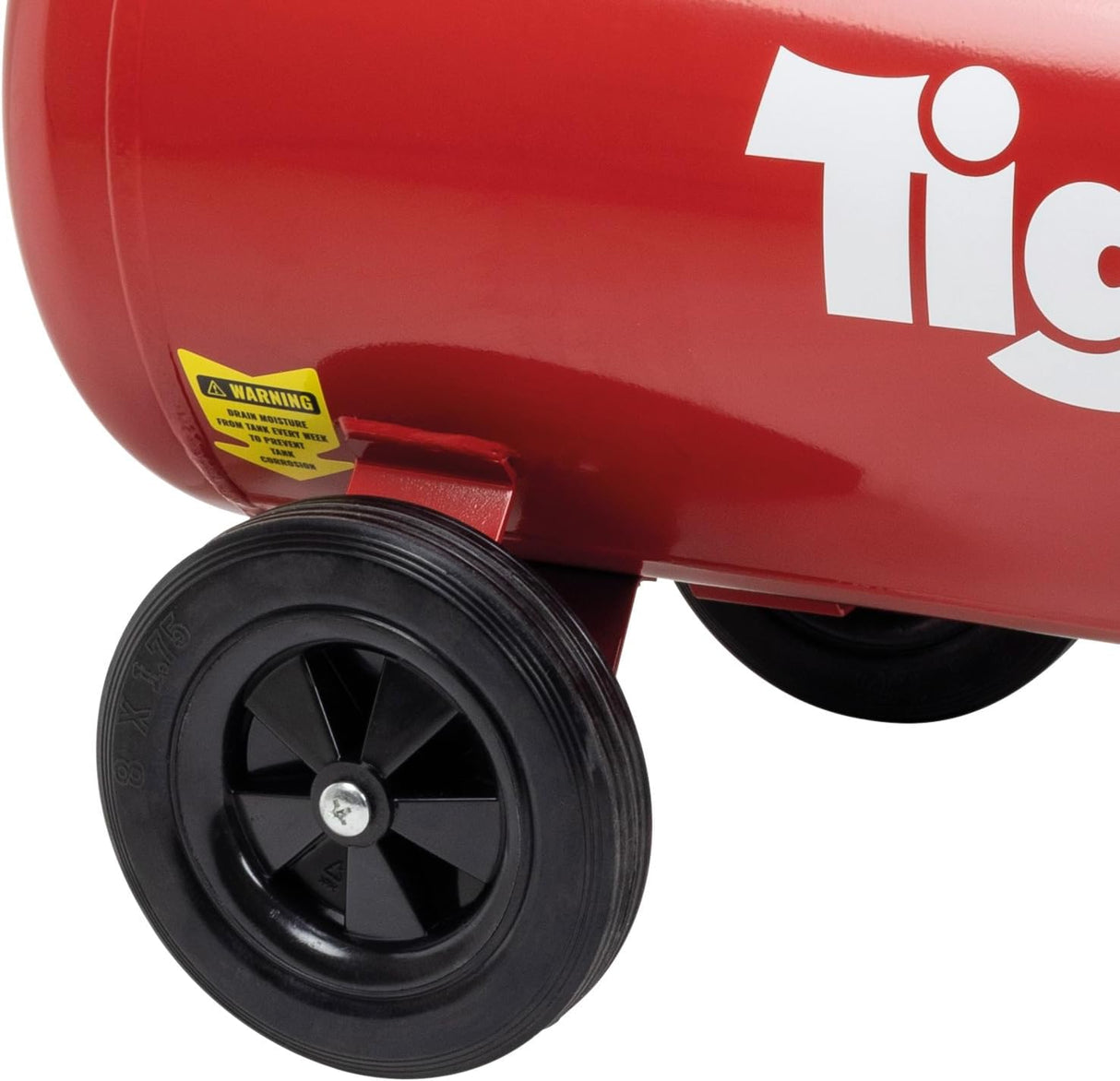 Tigren SIP-04396 3HP 100LTR Heavy-Duty Belt-Driven Air Compressor 230v - Red