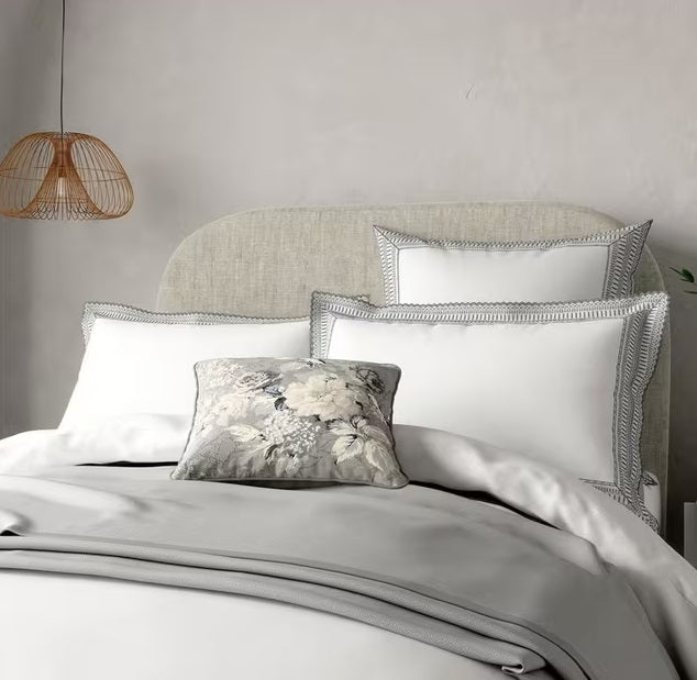 Bedeck of Belfast Astrid Cotton Percale Super King Duvet Cover Set - White - Kazoop