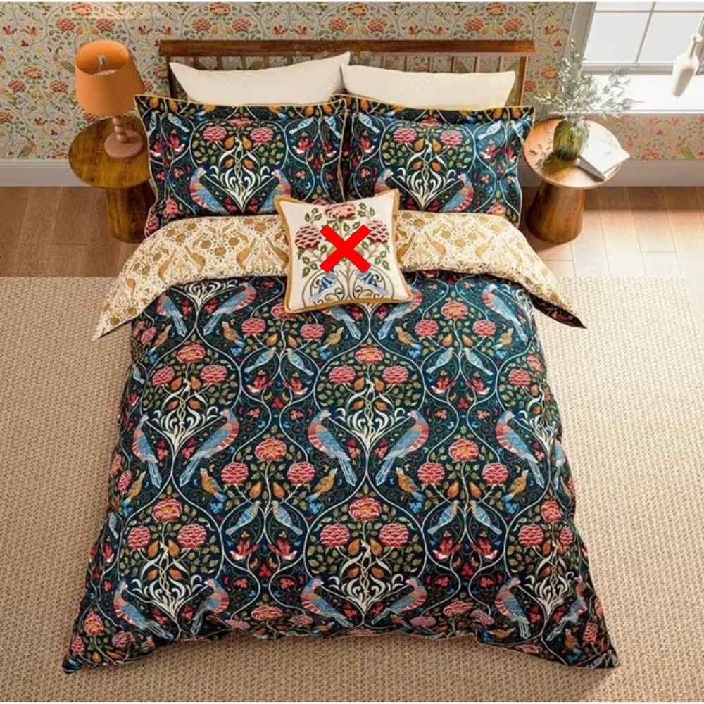 Morris & Co. Seasons Floral Indigo/Multi Cotton Duvet Cover Set - King Size