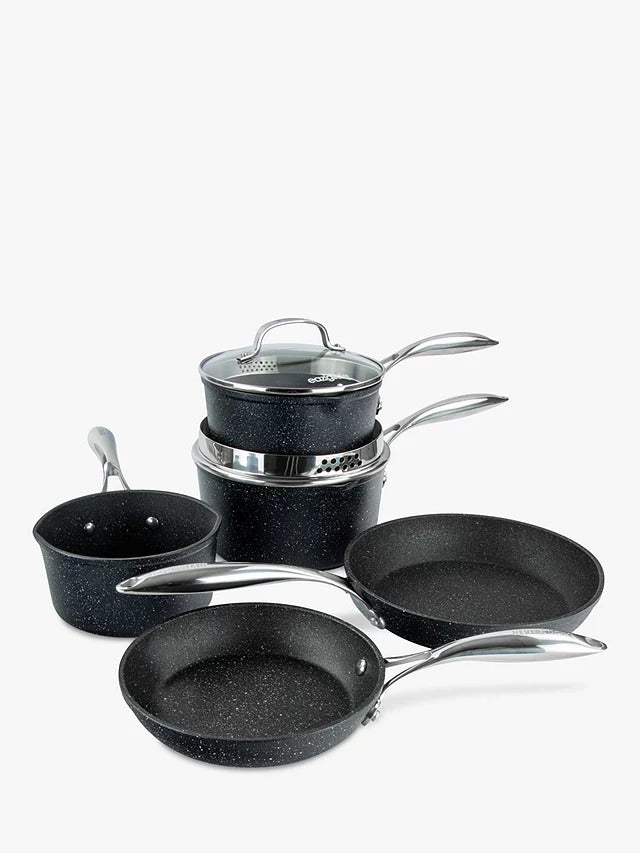 Eaziglide Neverstick2 Aluminium Non Stick Pan Set - 5 Piece - Kazoop