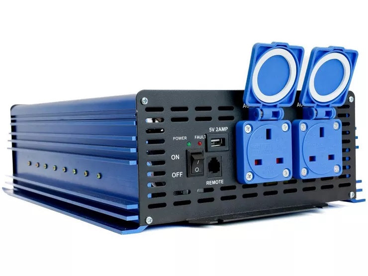 Streetwize SWPS13 High Powered UK 3 Pin Pure Sine Wave Invertor 3000W - Kazoop