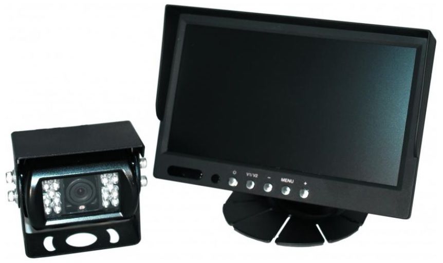 Echomaster MCK70 7" Monitor and IR Reversing Parking Camera Kit - Black - Kazoop