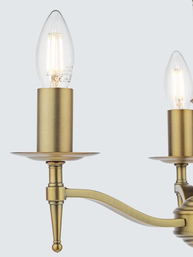 English Heritage Marble Hill 3 Light Pendant Ceiling Light - Metallic Brass